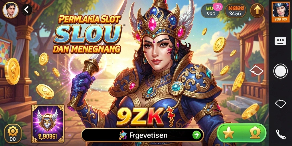 Screenshot gameplay 9ZK yang menarik dan penuh warna.