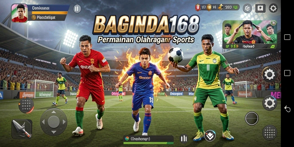 Gambaran gameplay seru dari game olahraga BAGINDA168.