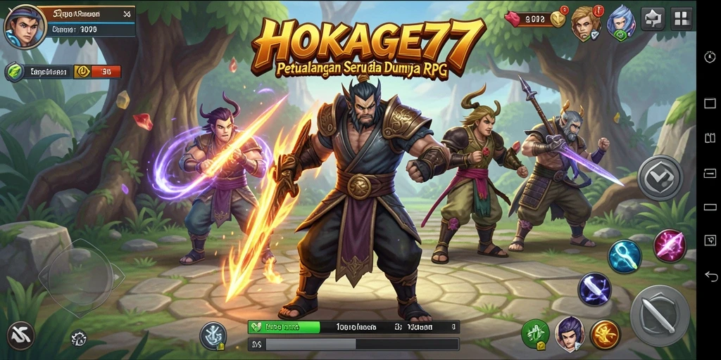 Tampilan gameplay HOKAGE77 yang memukau dan penuh aksi.