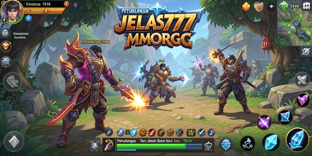 Tangkapan layar gameplay JELAS777 yang menampilkan pertempuran seru antar pemain.
