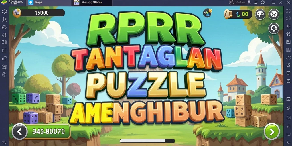 Gameplay RPRR menampilkan tantangan nyata dalam puzzle.