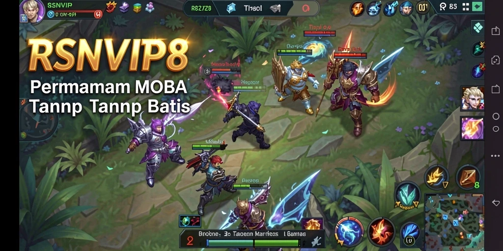 Tangkapan layar gameplay RSNVIP8 yang intens dan strategis.