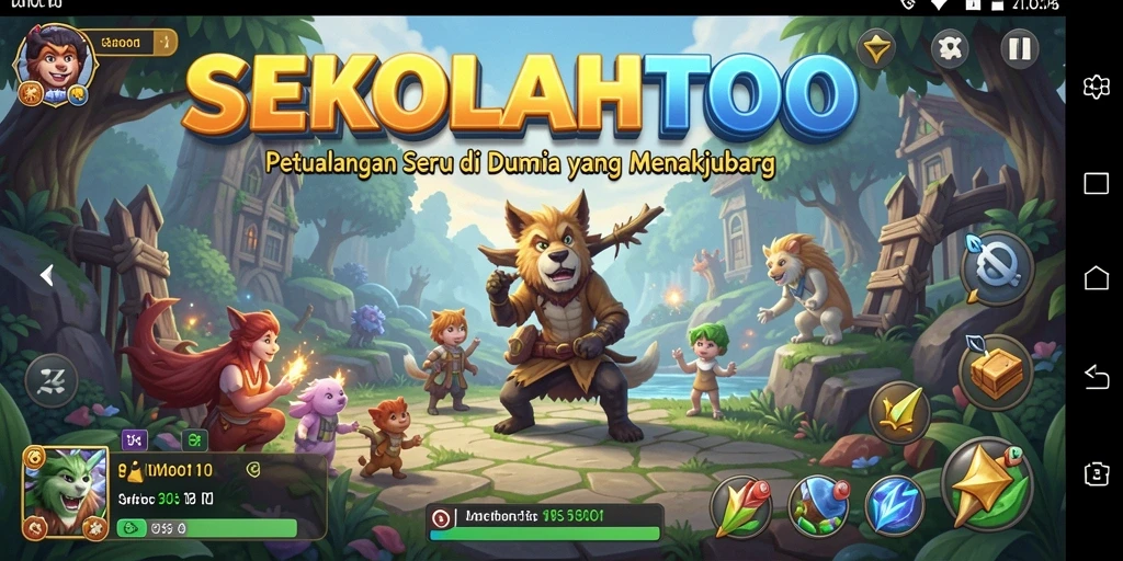 Screenshot menarik dari gameplay <strong>SEKOLAHTOTO</strong> menunjukkan petualangan seru.